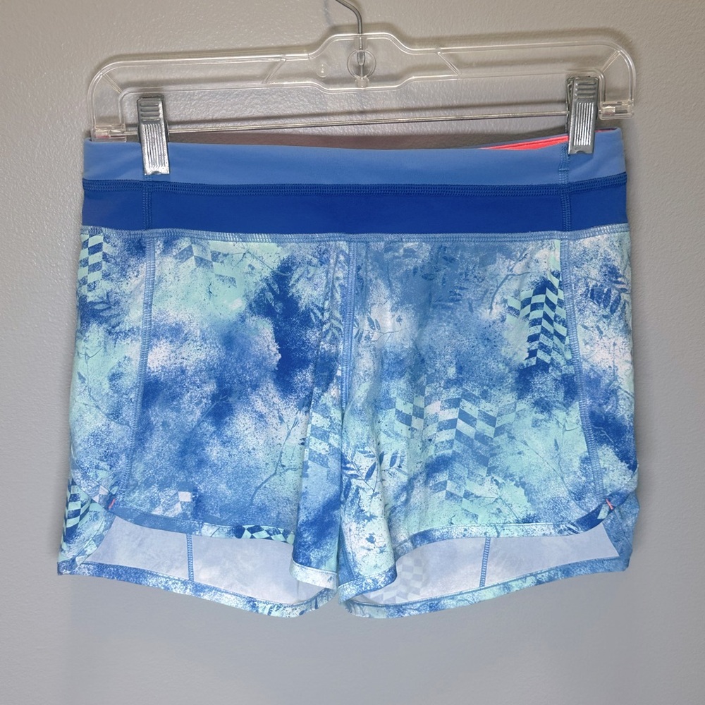 Ivivva by Lululemon Girls Blue Running Shorts Size 14